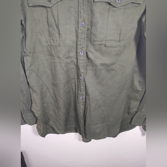 Ralph Lauren Denim & Supply Top RL Expedition Roll Tab Cotton Button Down - Picture 10 of 15